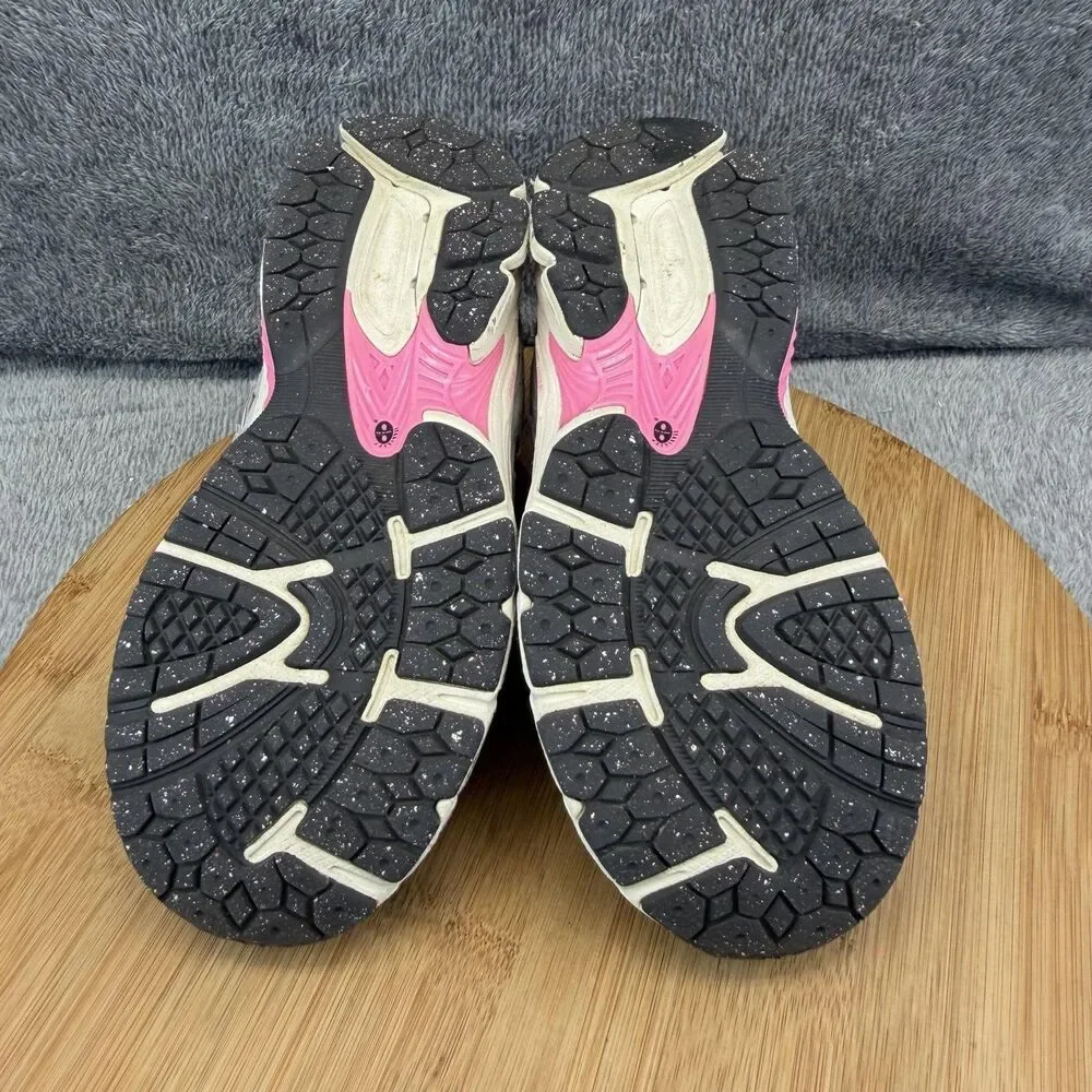 New Balance 2002R Shoes Girls Size 3 Pink Gray Suede Athletic Running Sneakers